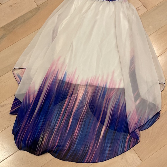 Les Tout Petits girls high low sleeveless smocked top long maxi dress - Picture 10 of 11